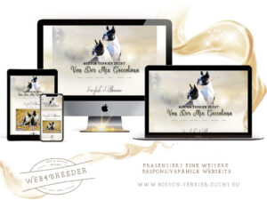 webseite boston terrier zucht 300x225 - Website-Layouts